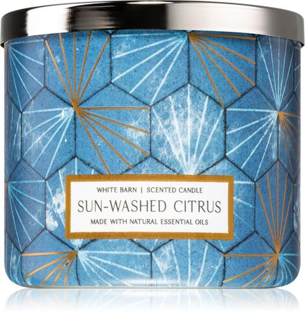 Bath & Body Works Sun-Washed Citrus - ароматическая свеча II. /   411  g  / GTIN 667556569346