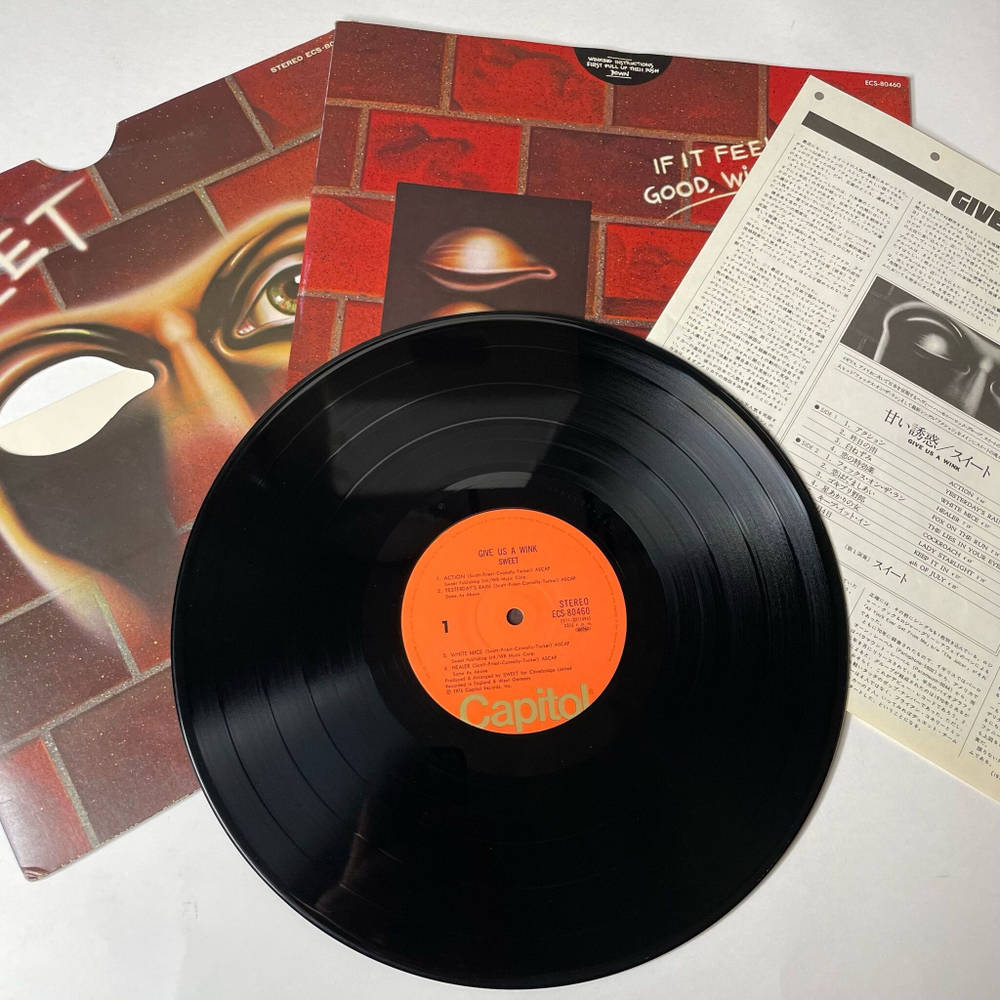 Винтажная виниловая пластинка LP Sweet Give Us A Wink (Japan 1976) (No Obi)