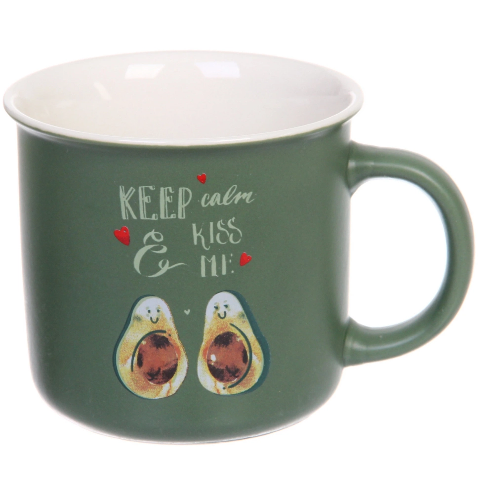 Кружка керамическая 390мл «Авокадо» в подарочной коробке