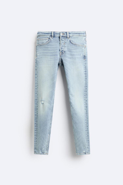 ZARA ДЖИНСЫ SKINNY FIT, СИНИЙ