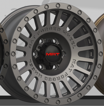 Диск колёсный кованый MAT offroad VB1908 R17 8,0 ET0 Gun Grey