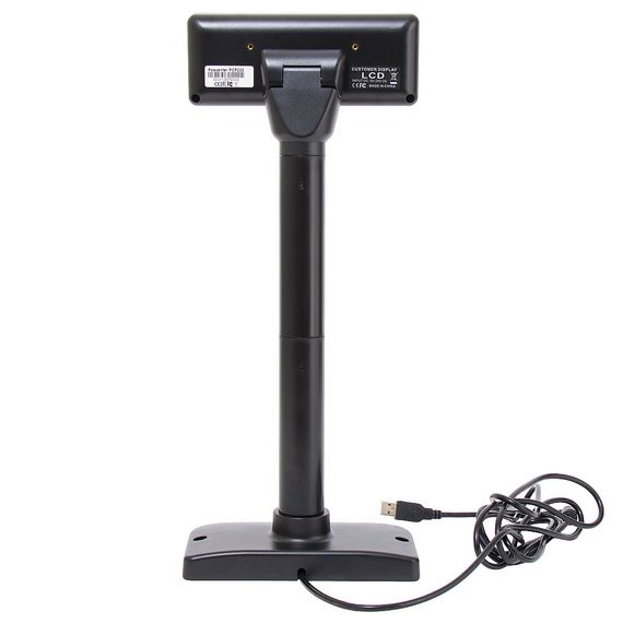 Дисплей покупателя Poscenter PCP220 (бело-голубой ЖКИ), подставка, USB кабель 3.0 м., черный