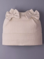 Шапка для девочки осенняя с бантиками