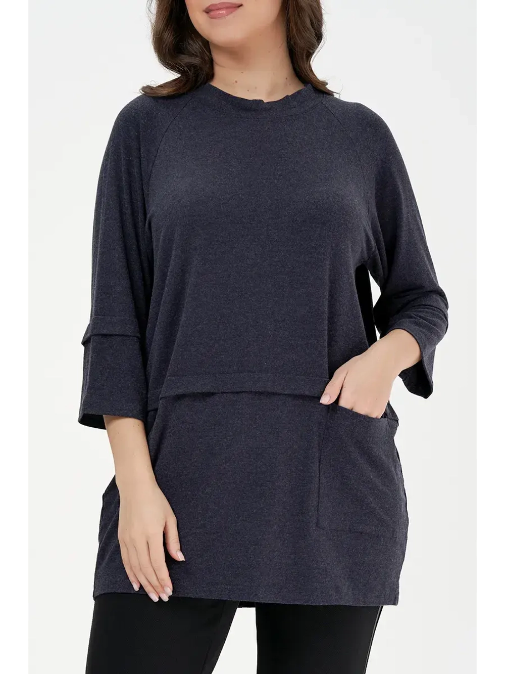 Туника джемпер удлиненный