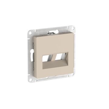 ATLASDESIGN НАКЛАДКА двойная для информационных функций типа Keystone, ПЕСОЧНЫЙ