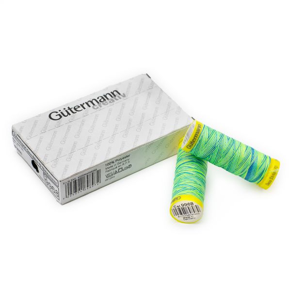 Нитки отделочные Gutermann Deco Stitch multicolor 70 (70 метров), 5 кат. | 9968