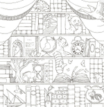 Symphony of Cute Animals. Coloring book