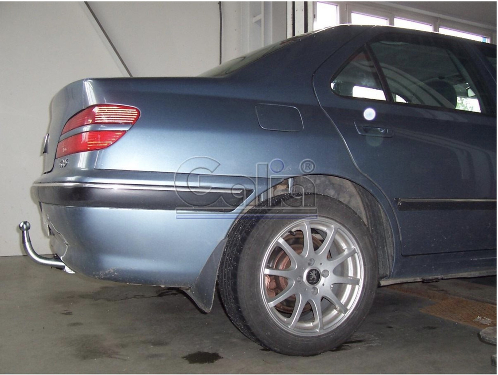 Фаркоп оцинкованный Galia P027A для Peugeot 406 седан 1995-2004(паспорт и сертификат в комплекте)(без электрики)