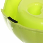 Миска пластиковая для медленного кормления «Зиг-Заг» 18*5,5см цвет зеленый/350мл