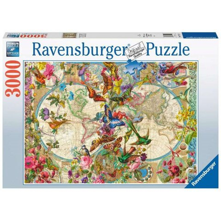 Ravensburger - Загадка о флоре и фауне. Карта мира 3000 шт. 171170