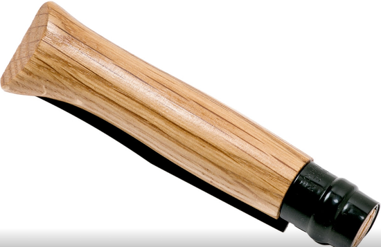 Складной нож Opinel N°08 Black Oak 002172 c клинком из стали Sandvik™ 12С27, рукоять дерево (Дуб)