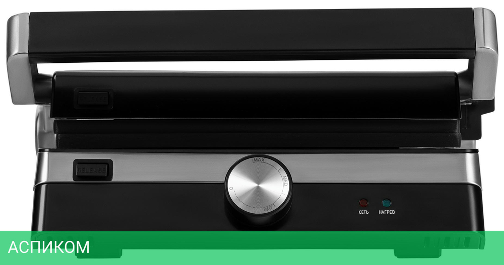 Электрогриль Polaris PGP 1902 серебристый