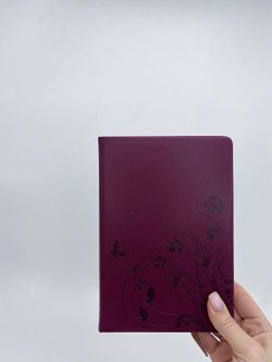 Блокнот 144 л А5 линейка цветы бордовый (8344-4)