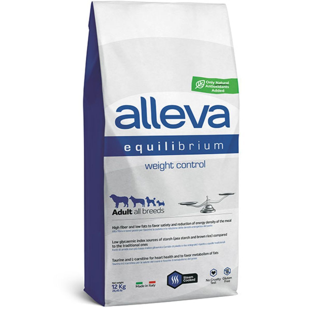 Корм Аллева Эквилибриум Equilibrium Weight Control All Breeds для взрослых собак всех пород для контроля веса, 12 кг