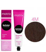 Matrix Краска для волос без аммиака  SoColor Pre-Bonded 4M Шатен мокка 90 мл.