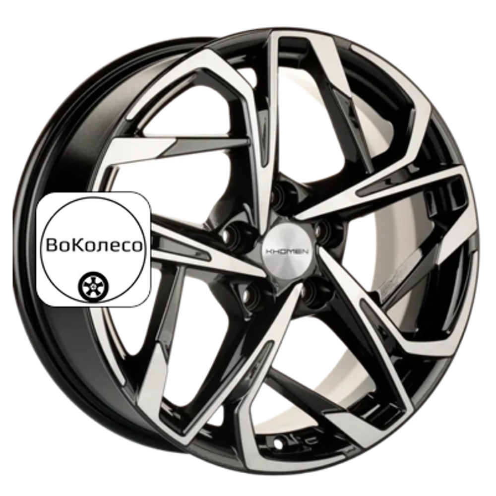 7x17/5x110 ET46 D63,3 KHW1716 (Changan CS35/CS35 Pro) Black-FP Khomen Wheels