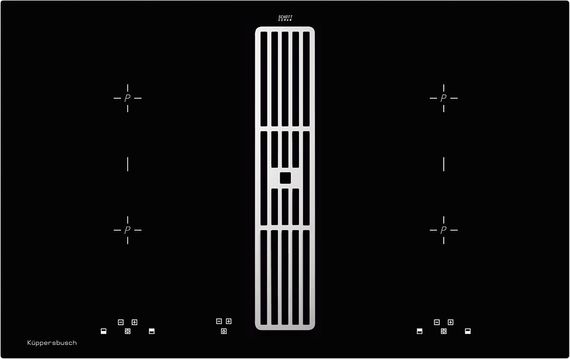 Индукционная стеклокерамич. панель Kuppersbusch KMI 8500.0 SR Silver Chrome