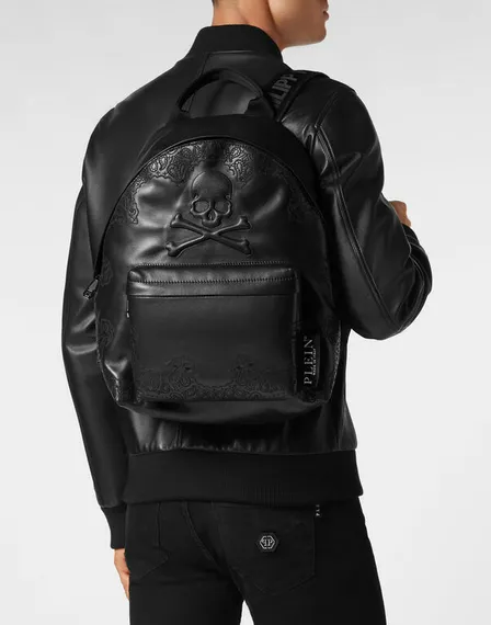 Рюкзак Philipp Plein EMBROIDERED LEATHER BACKPACK PAISLEY