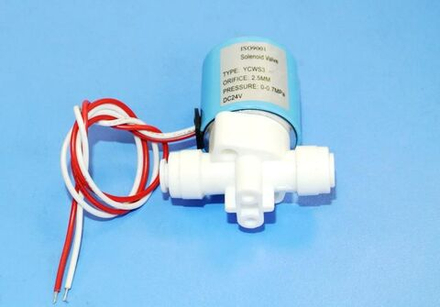 Соленоидный электромагнитный клапан 1/4" 24v. C.C.K.