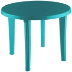 Стол круглый бирюзовый 950х740мм