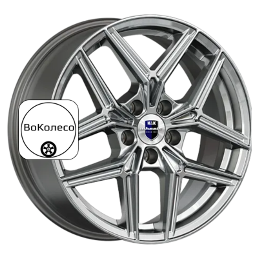 7x17/5x112 ET40 D57,1 Юнион (КС1025) Дарк платинум K&K