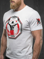 Футболка спортивная хлопковая мужская белая LEGENDA ЧЕМПИОН