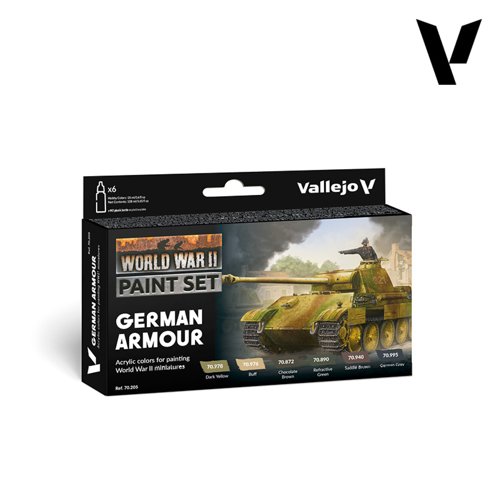 Model Color Set: WWII German Armour (6) Model Color Set: WWII German Armour (6)