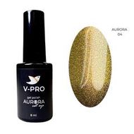 04 Гель-лак Кошачий глаз Аврора Vrubel Pro 8 мл