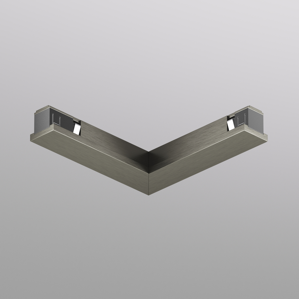 TR5723-DN Электрический коннектор для трека SHINE BASE 90° потолок-потолок, темный никель, алюминий