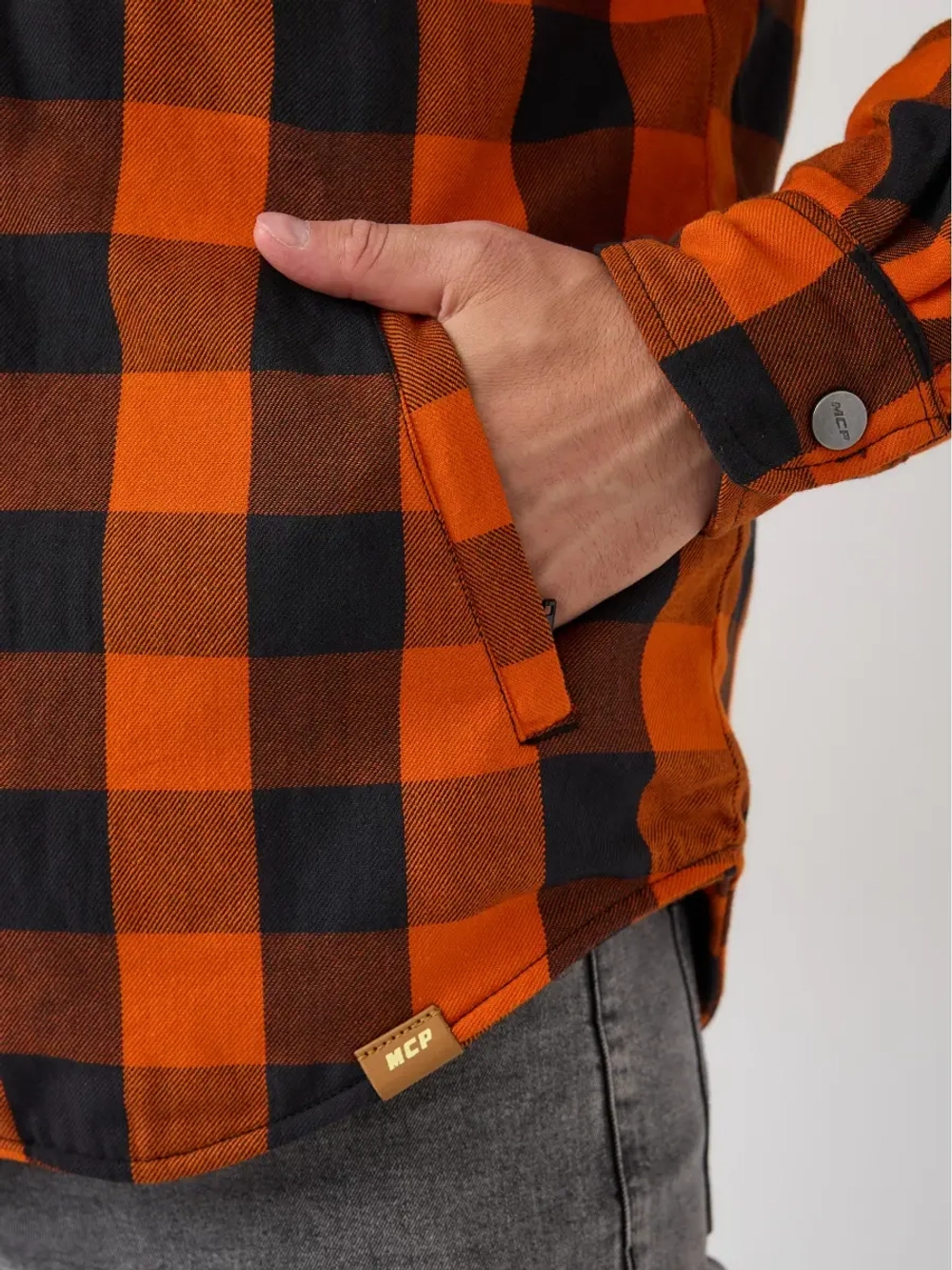 моторубашка MCP Rebel Full Kevlar Orange/Black
