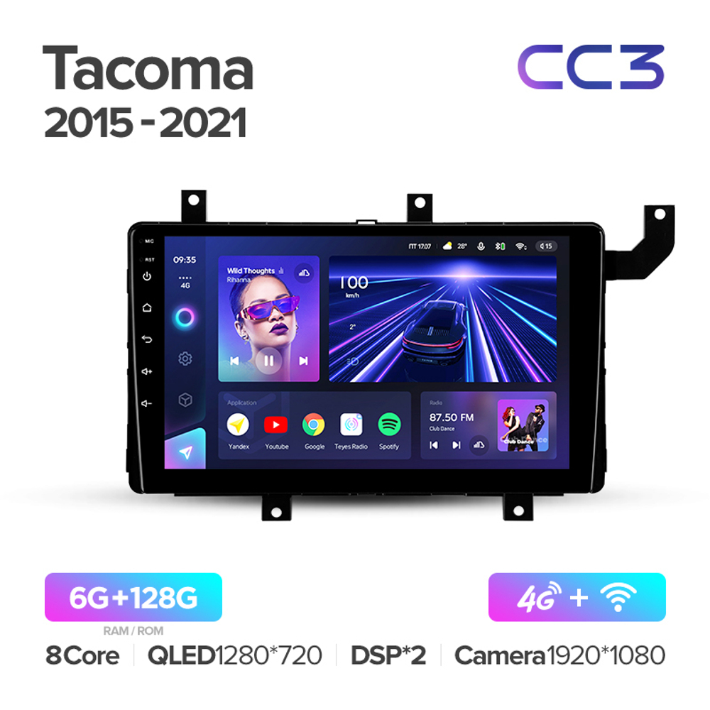 Teyes CC3 9" для Toyota Tacoma N300 2015-2021