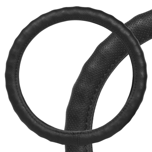 Оплетка руля M Airline кожа ребристая/перфорированная черная