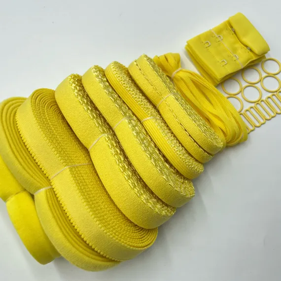 Набор фурнитуры PLUS для пошива нижнего белья (желтый)