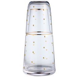 ГРАФИН С КРЫШКОЙ-СТАКАНОМ "GOLDY" 890/330 МЛ