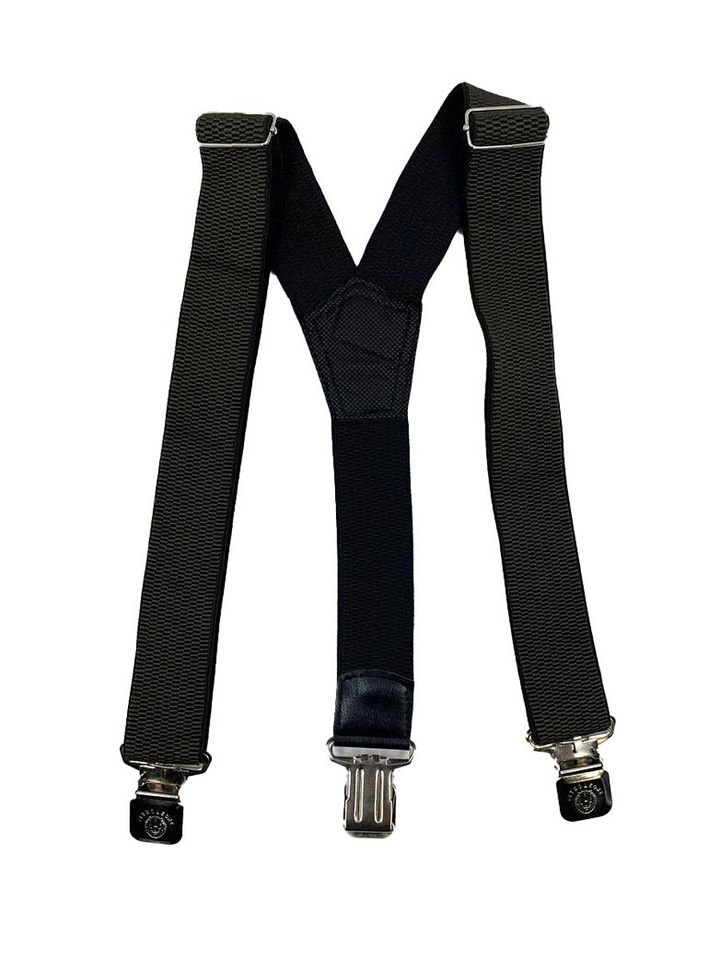 Подтяжки рифленые 40мм 3 крепления (олива)