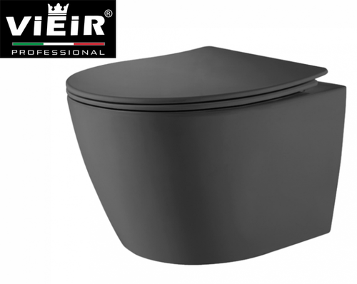 Унитаз подвесной, круглый (ГРАФИТ)  ViEiR  (1шт)