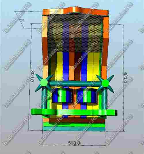 Коммерческий надувной батут "Мир сафари"