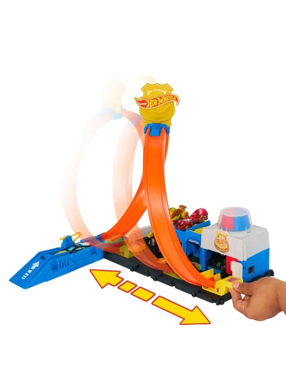 Автотрек Хот Вилс Суперполицейский участок JBM71