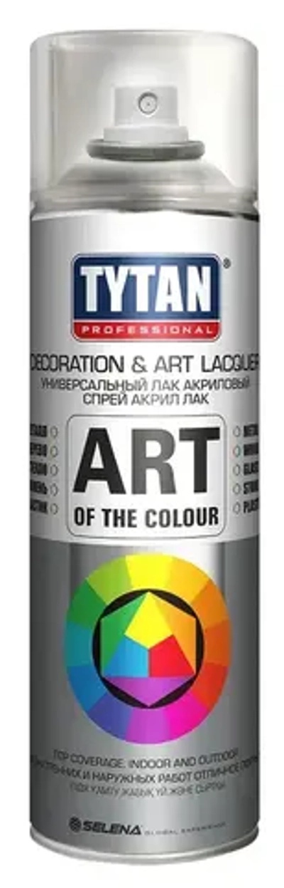 Аэрозольный лак Tytan Professional Art Of The Colour бесцветный глянец 400 мл