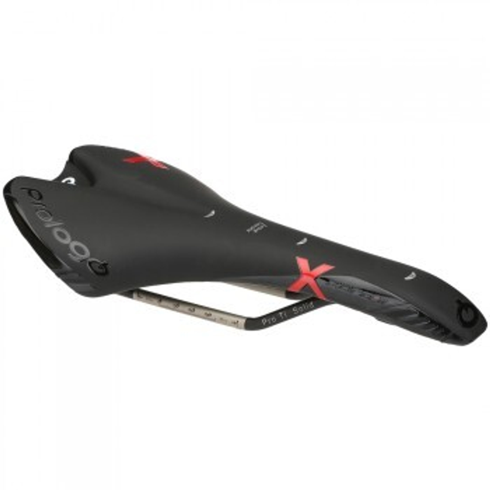 Седло Prologo X-ZERO Ti Solid для шоссе и ХС, 278х134мм, база карбон, верх из микрофибры