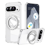 Чехол MosSeller для Google Pixel 9 Pro XL с Магсейф, кольцо-подставка, прозрачный