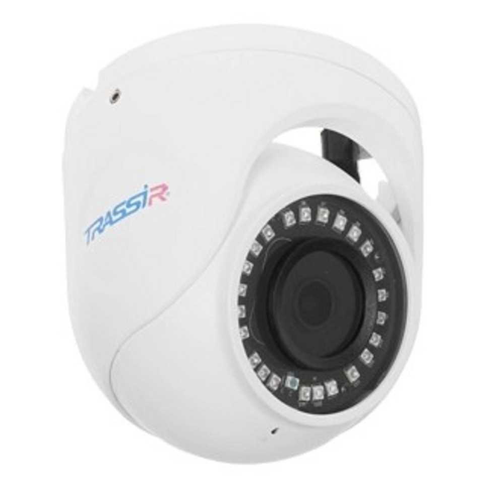 TRASSIR TR-D8121IR2 v6 2.8 Уличная 2Мп IP-камера с ИК-подсветкой. Матрица 1/2.7" CMOS, разрешение 2Мп