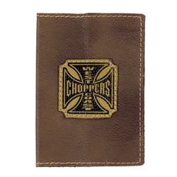 Обложка для паспорта Choppers коричневая