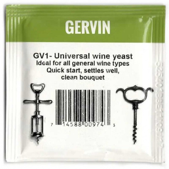 Винные дрожжи Gervin &quot;Universal GV1&quot;, 5 г