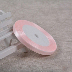 Лента атласная 6 мм(23 метра, цвет №68 пепельно-розовый)