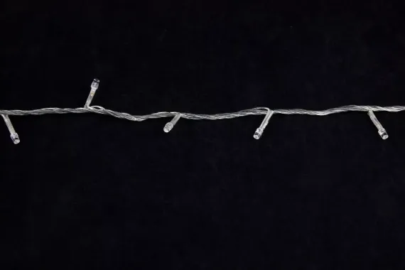 Светодиодная нить 13.5 м., 220V, 200 теплых белых LED ламп, контроллер, прозрачный провод, Winner Light (ww.01.5T.200-)