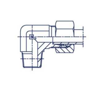 Штуцер FC90 DS20 NPT 1/2 (в сборе, B4)
