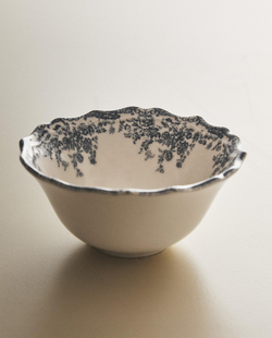 Zara Home миска из фаянса, цвет синий, 14 см · 2460/467