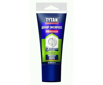 Клей клей монтажный Professional Декор Экспресс, белый 210г, туба, Tytan 16165