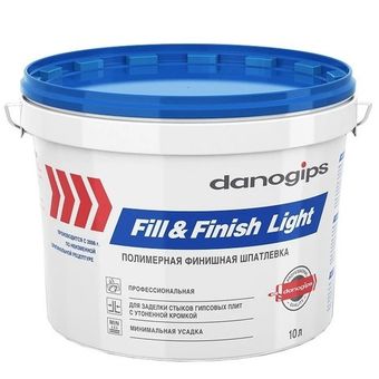 Шпатлевка Danogips Fill&amp;Finish Light 10 л